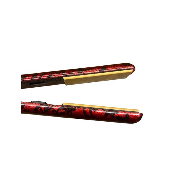 Chi Ceramic 1” Hair Straightener Flat Iron Black and Red Plaid i.Chi Exclusive - Picture 2 of 4